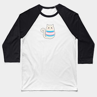 Trans Pride Cat Baseball T-Shirt